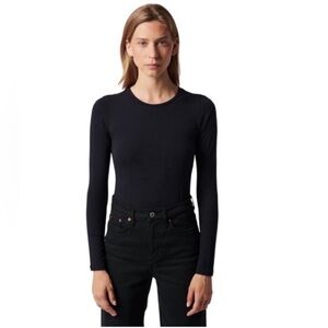 Majestic Filatures Paris Deluxe Teeshirt Size XS Noir NWT Modal Cashmere Blend